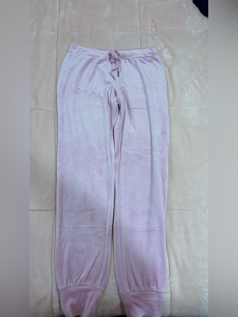 H&M Light Pink Velour Jogger Pants
